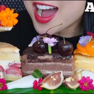 ASMR DELICATE CAKE (SOFT DESSERT EATING SOUNDS) NO TALKING | SAS-ASMR