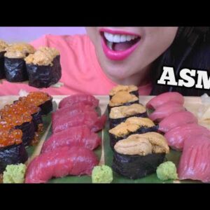 ASMR SUSHI *NIGIRI BITES (EATING SOUNDS) NO TALKING | SAS-ASMR
