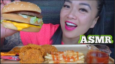 ASMR McDonald's FRIED CHICKEN + HONEY FIRE SAUCE (EATING SOUNDS) LIGHT WHISPERS | SAS-ASMR