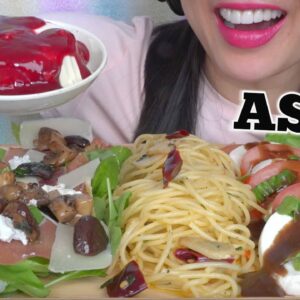 ASMR ITALIAN FOOD *so good! (EATING SOUNDS) NO TALKING | SAS-ASMR