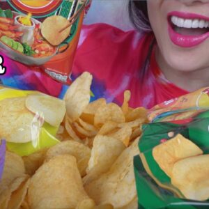 ASMR EXTREME CRUNCHY EATING SOUNDS (MY FAVOURITE SNACK) *THAILAND LAY'S CHIPS | SAS-ASMR