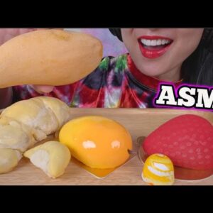 ASMR MOUSSE CAKE vs FRESH FRUITS (EATING SOUNDS) LIGHT WHISPERS | SAS-ASMR