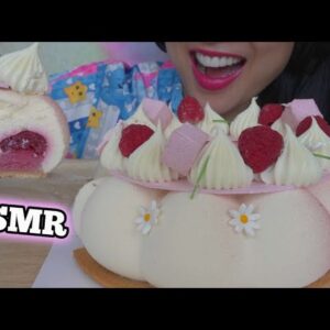 ASMR MOUSSE CAKE FOR BREAKFAST (EATING SOUNDS) NO TALKING | SAS-ASMR