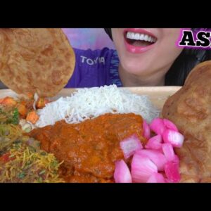 ASMR INDIAN FOOD *MESSY? (EATING SOUNDS) NO TALKING | SAS-ASMR