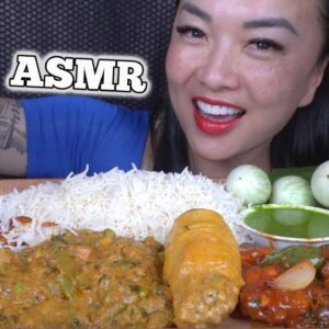 ASMR INDIAN FOOD (EATING SOUNDS) NO TALKING | SAS-ASMR